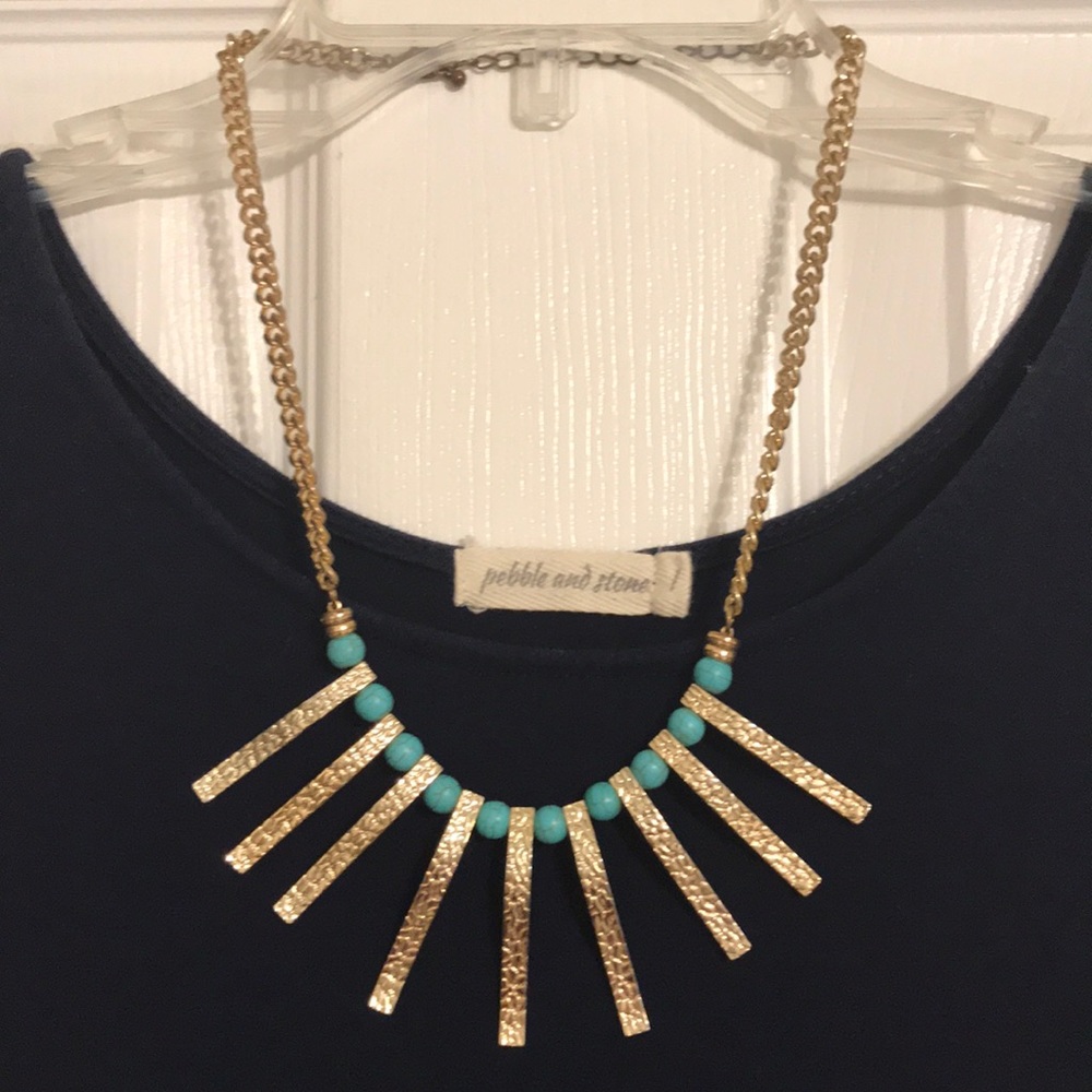 Gold and Turquoise Necklace
